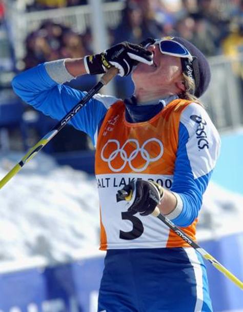 Salt Lake City, gioia olimpica ai Giochi invernali: Stefania Belmondo il suo secondo titolo olimpico, nella 15 km a tecnica libera. Ap